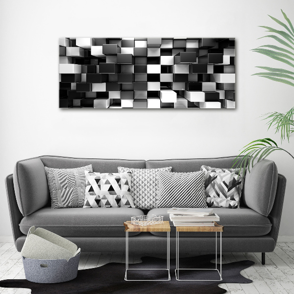 Foto schilderij op glas Kubusabstractie