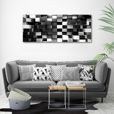 Foto schilderij op glas Kubusabstractie