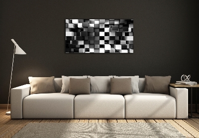 Foto schilderij op glas Kubusabstractie