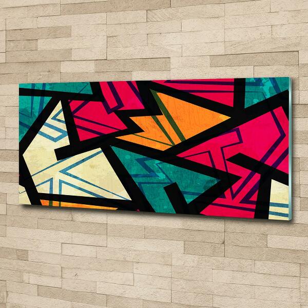 Schilderij glas Geometrische achtergrond