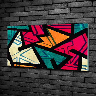 Schilderij glas Geometrische achtergrond