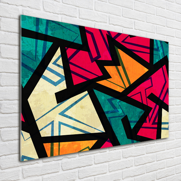 Schilderij glas Geometrische achtergrond