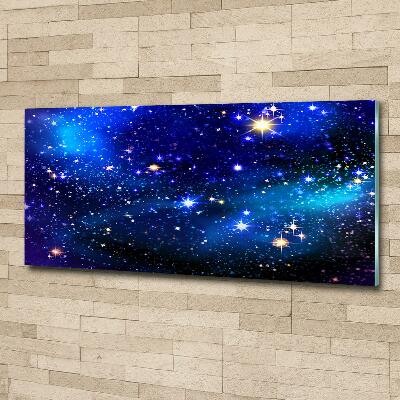 Schilderij glas Sterrenhemel