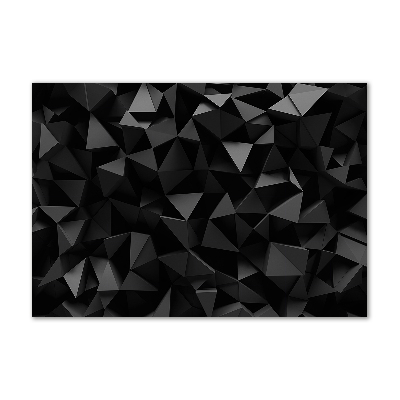 Schilderij glas 3D-abstractie