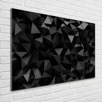 Schilderij glas 3D-abstractie