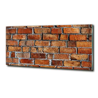 Glazen schilderij Bakstenen muur