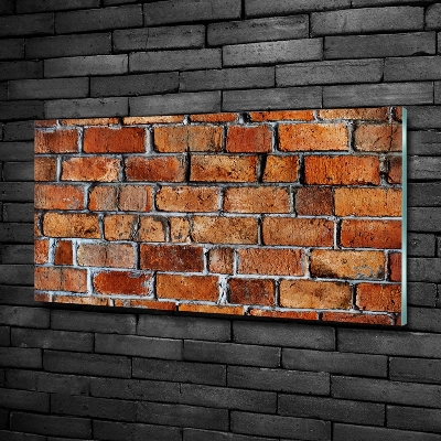 Glazen schilderij Bakstenen muur