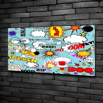 Foto schilderij op glas strips