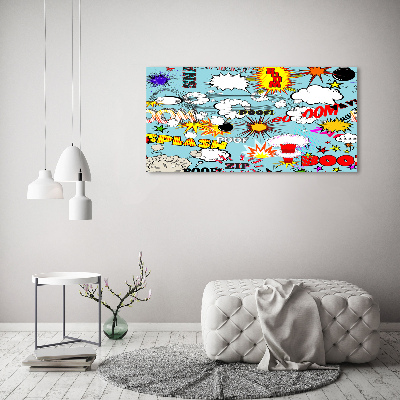 Foto schilderij op glas strips