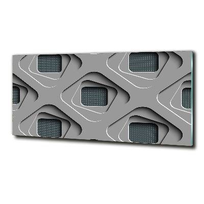 Glazen schilderij 3D-abstractie