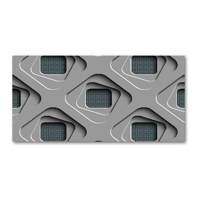 Glazen schilderij 3D-abstractie