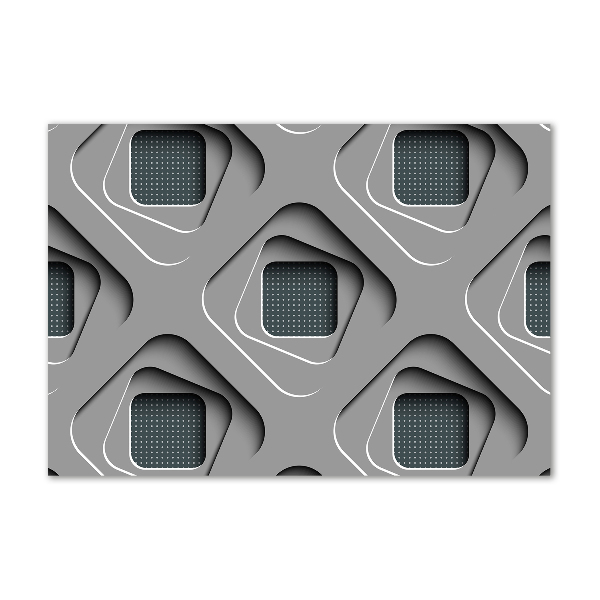 Glazen schilderij 3D-abstractie