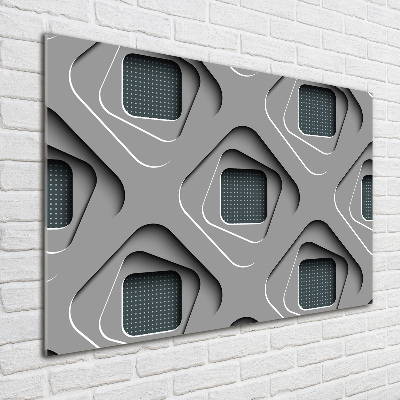 Glazen schilderij 3D-abstractie
