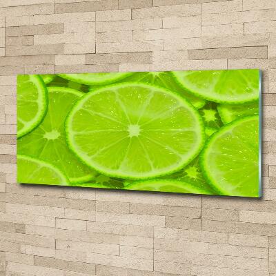 Schilderij glas Limoenen