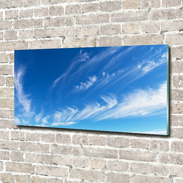 Glazen schilderij Blauwe lucht