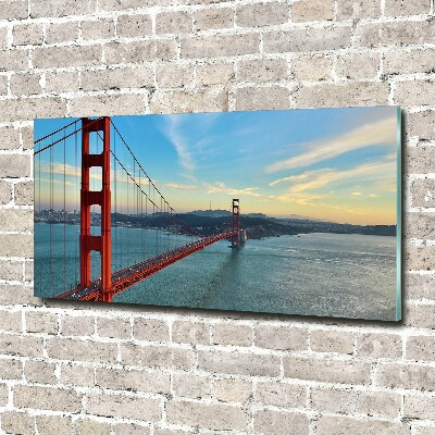 Schilderij op glas San Francisco-brug