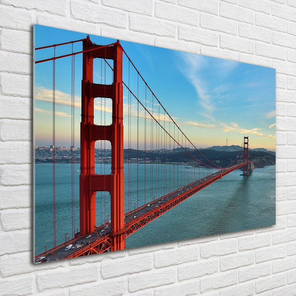 Schilderij op glas San Francisco-brug
