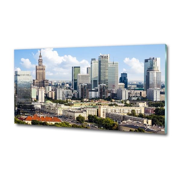 Schilderij glas Warschau, Polen