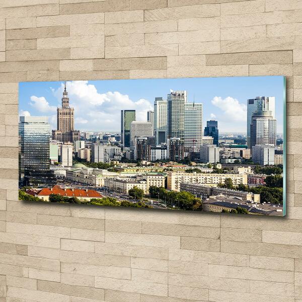 Schilderij glas Warschau, Polen