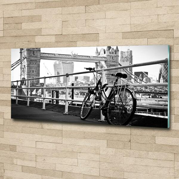 Foto schilderij op glas Fietsen in Londen