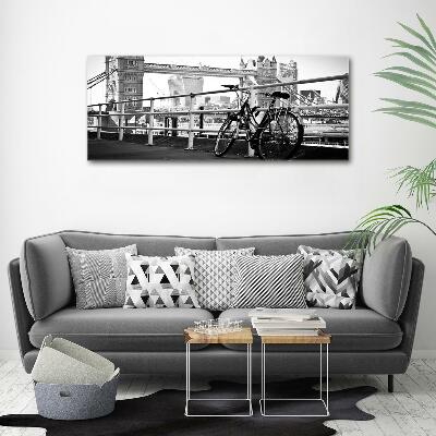 Foto schilderij op glas Fietsen in Londen