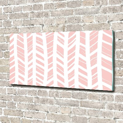 Schilderij glas Visgraatpatroon