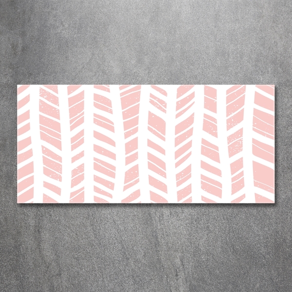 Schilderij glas Visgraatpatroon