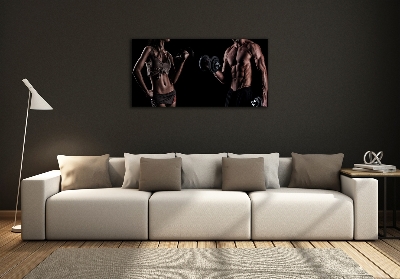 Glazen schilderij Spieropbouw