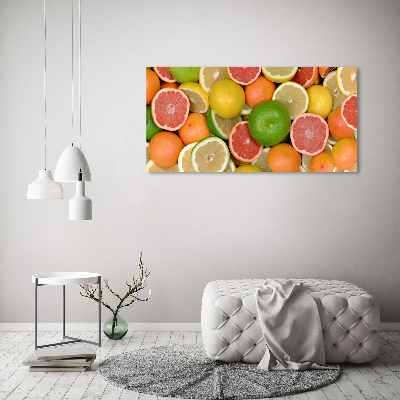 Foto schilderij op glas Citrusvruchten