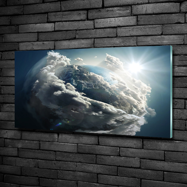Foto schilderij op glas Planeet Aarde