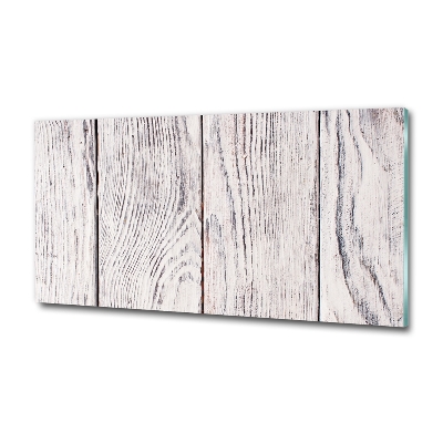 Foto schilderij op glas Houten muur