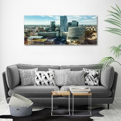 Schilderij glas Warschau, Polen