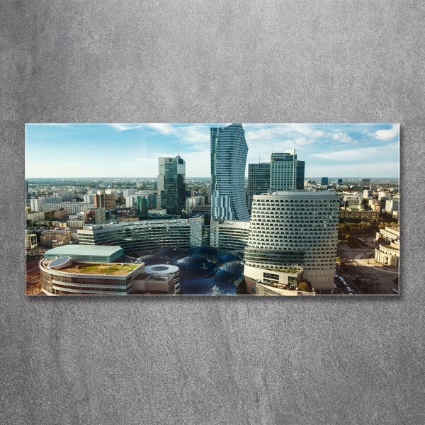 Schilderij glas Warschau, Polen