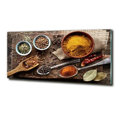 Foto schilderij op glas Specerijenmengsel