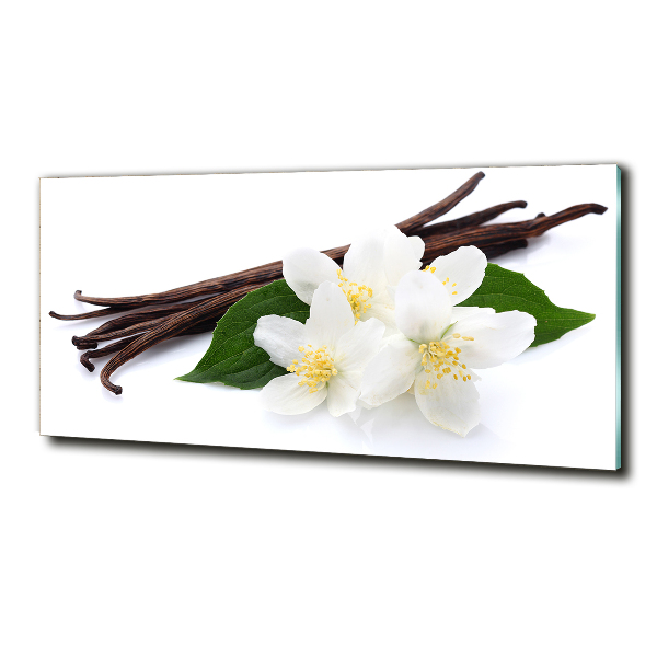 Foto schilderij op glas Jasmijn en vanille