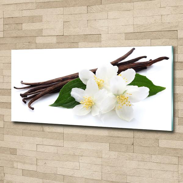 Foto schilderij op glas Jasmijn en vanille