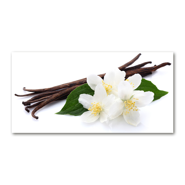 Foto schilderij op glas Jasmijn en vanille