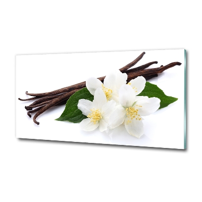 Foto schilderij op glas Jasmijn en vanille