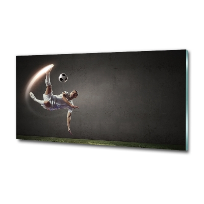 Fotoobraz na ścianę szkło hartowane Piłkarz