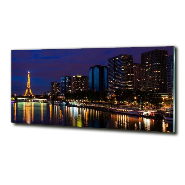 Foto schilderij op glas Parijs bij nacht
