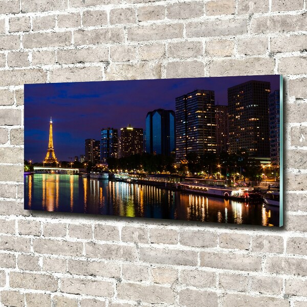 Foto schilderij op glas Parijs bij nacht