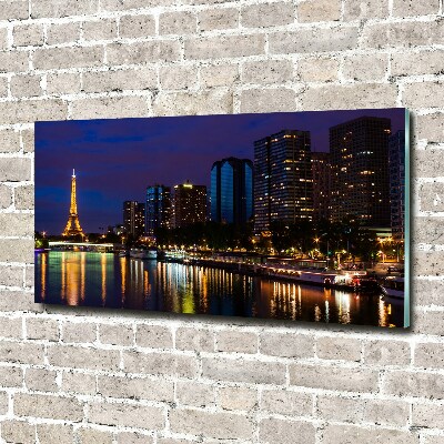 Foto schilderij op glas Parijs bij nacht