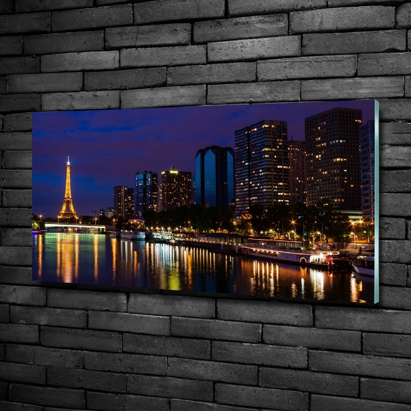 Foto schilderij op glas Parijs bij nacht
