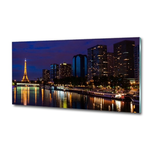 Foto schilderij op glas Parijs bij nacht