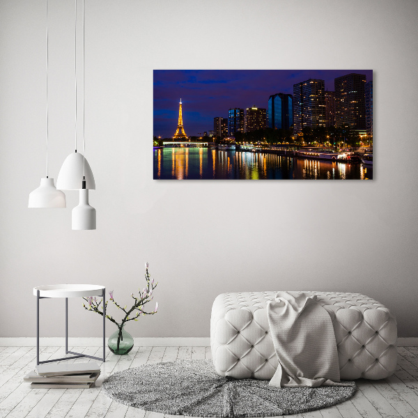 Foto schilderij op glas Parijs bij nacht