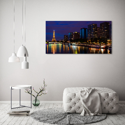Foto schilderij op glas Parijs bij nacht
