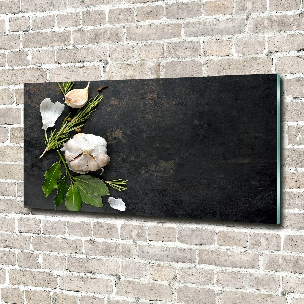 Glazen schilderij Knoflook