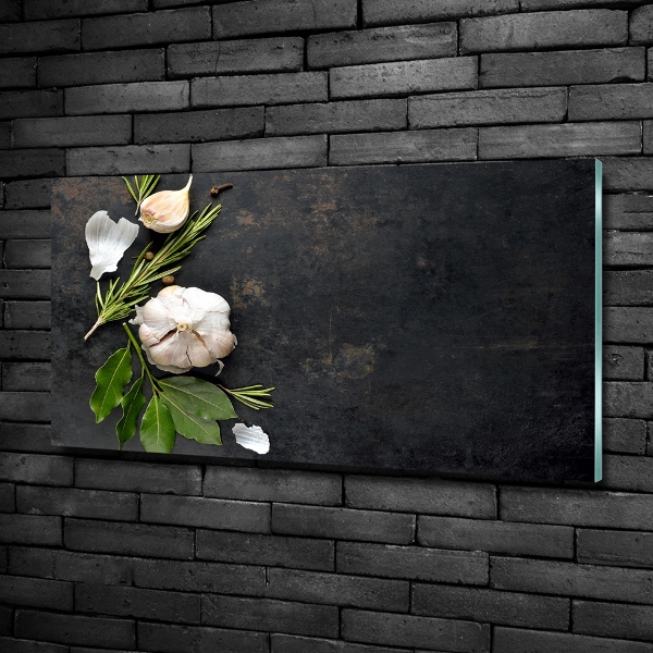 Glazen schilderij Knoflook