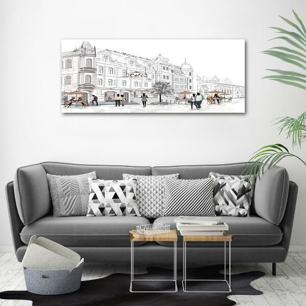 Foto schilderij op glas Oude Stad