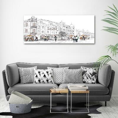 Foto schilderij op glas Oude Stad